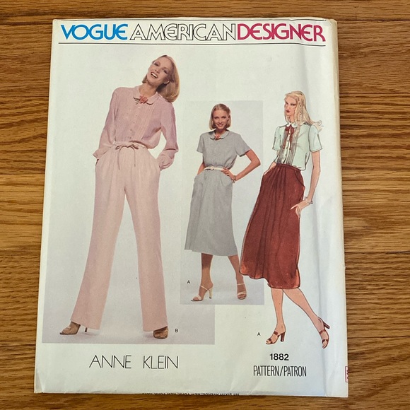 VTG Vogue American Designer Anne Klein UNCUT Pattern - Picture 1 of 11